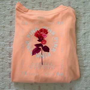VS PINK Long Sleeve T-shirt, size L, pink